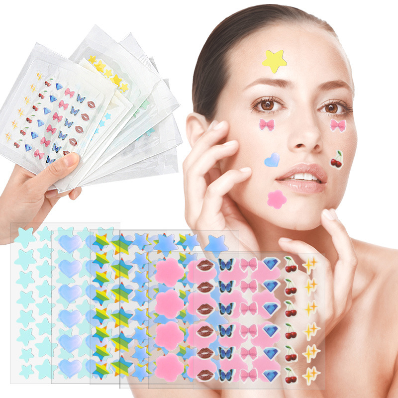 Beauty Makeup Tools - 컬러 만화 여드름 패치 스킨케어 스티커