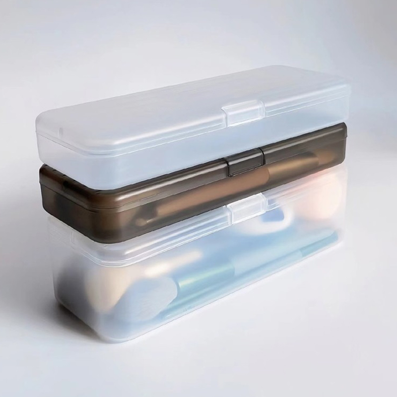 Beauty Makeup Box - 1PC 투명 플라스틱 화장품 보관 상자