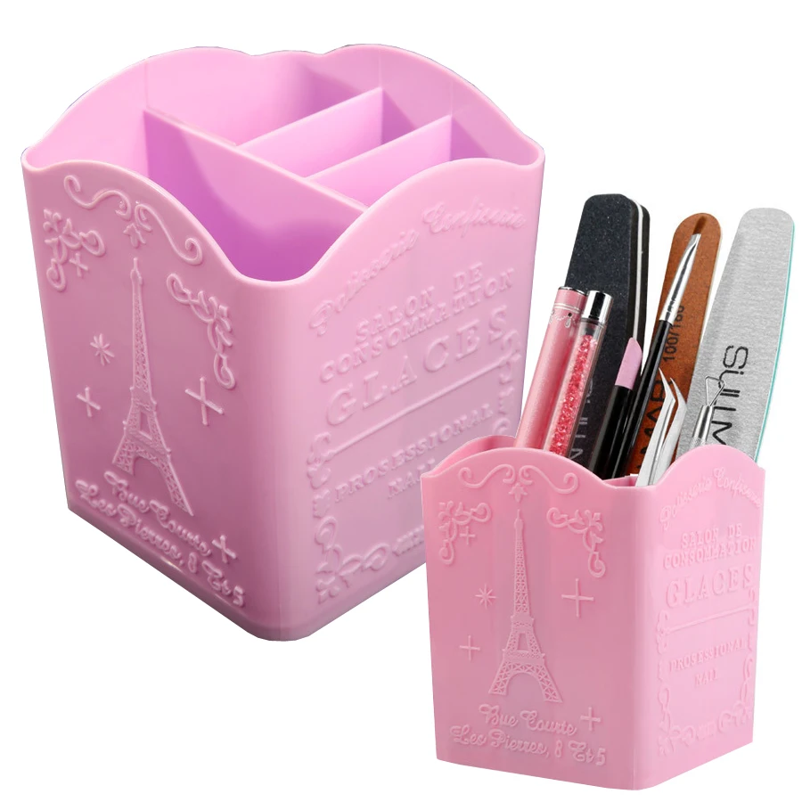 Beauty Makeup Box - 4칸 네일 아트 브러쉬 홀더, 메이크업