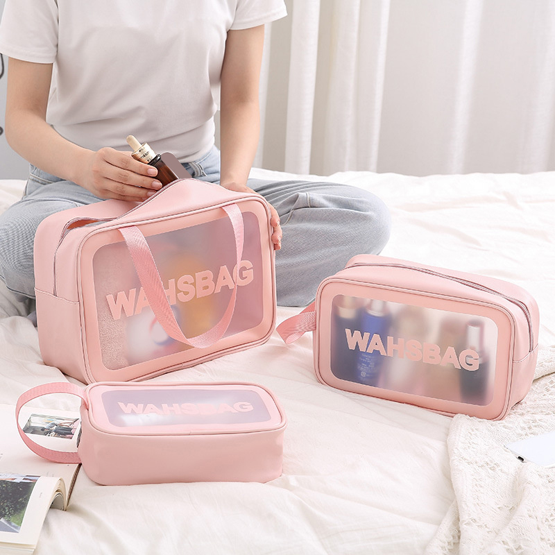 Beauty Makeup Organizer - 휴대용 여행 워시백 여성 투명 방수