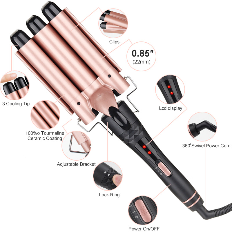 Hair Curling Wand - 5 in 1 교체형 컬링 아이언
