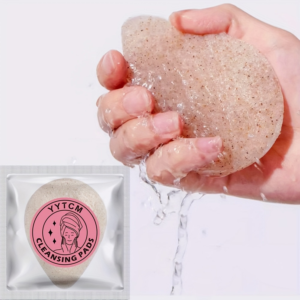 Kiss Beauty Makeup Remover - 월넛 씨드 곤약 페이스 스펀지, 천연