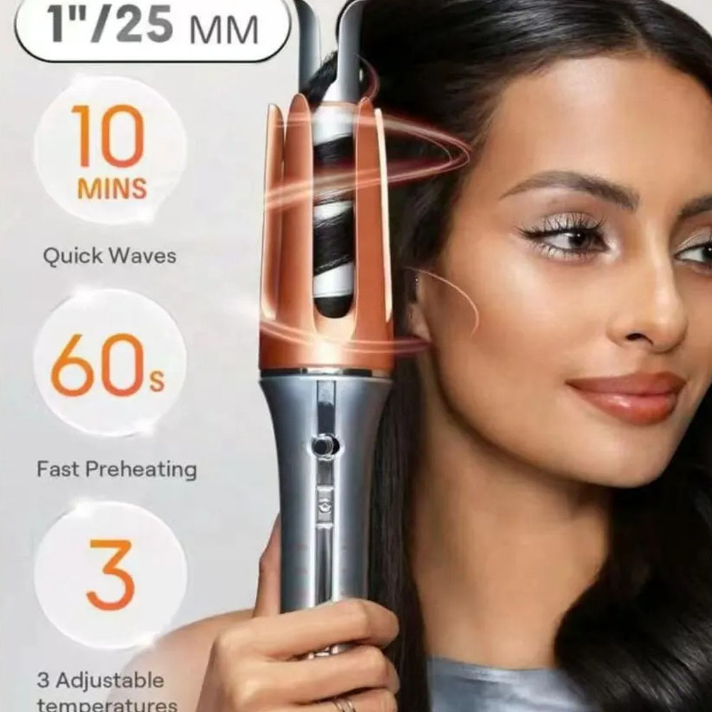 Hair Curling Wand - 자동 컬링 아이언 대형 컬 네거티브