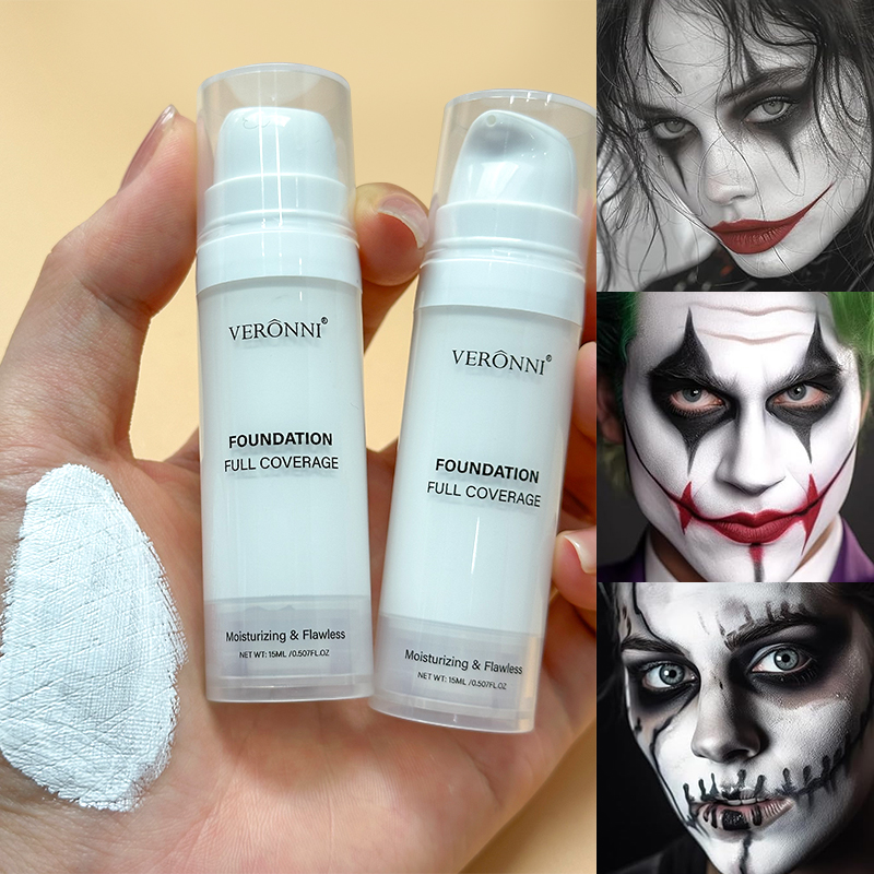 Beauty Makeup Foundation - 할로윈 리퀴드 고스 화이트 메이크업 컬러