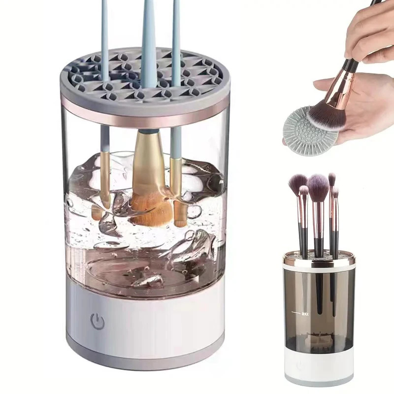 자동 전동 메이크업 브러쉬 클리너 USB 플러그 휴대용 - Beauty Makeup Background 리뷰 및 가격