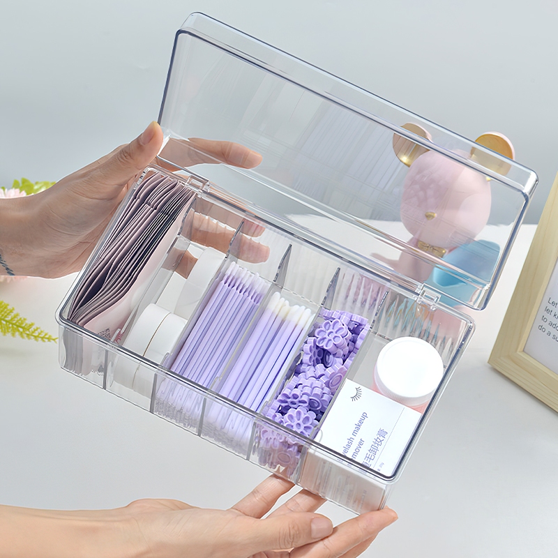 투명 속눈썹 뷰티 정리함 디스플레이 랙, 메이크업 코튼 - Beauty Makeup Organizer 리뷰 및 가격