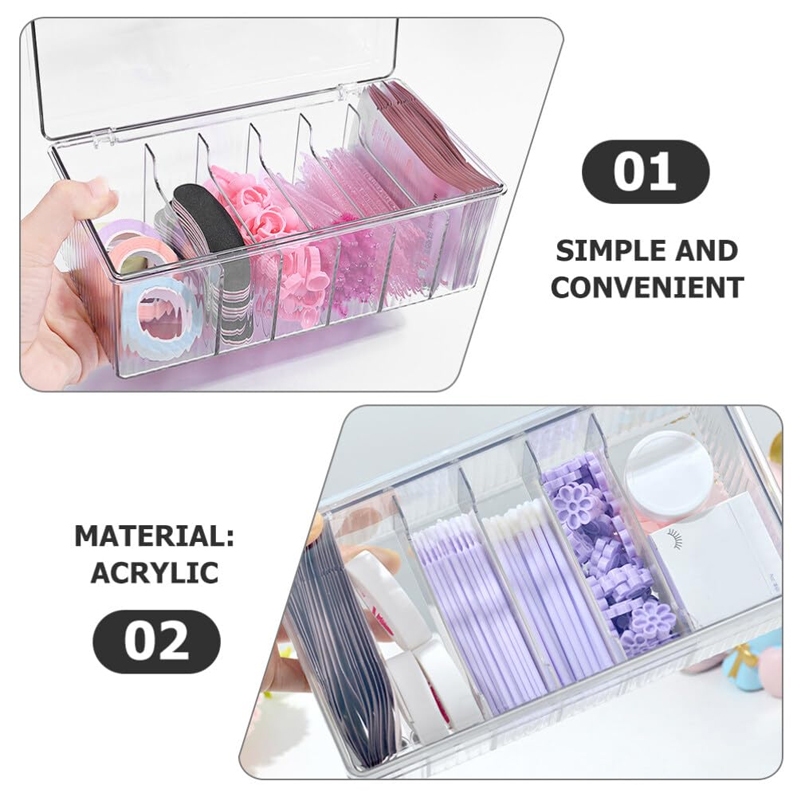 투명 속눈썹 뷰티 정리함 디스플레이 랙, 메이크업 코튼 - Beauty Makeup Organizer 리뷰 및 가격