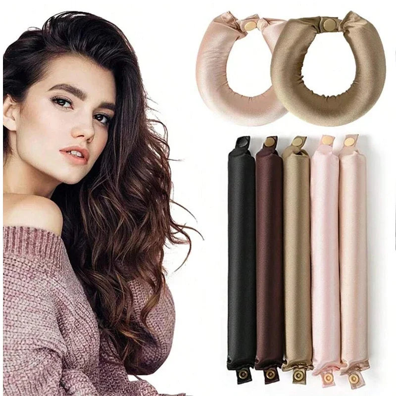 무열 헤어 컬러 새틴 컬링로드 머리띠 열 없음 실크 컬 - Hair Curling Wand 리뷰 및 가격