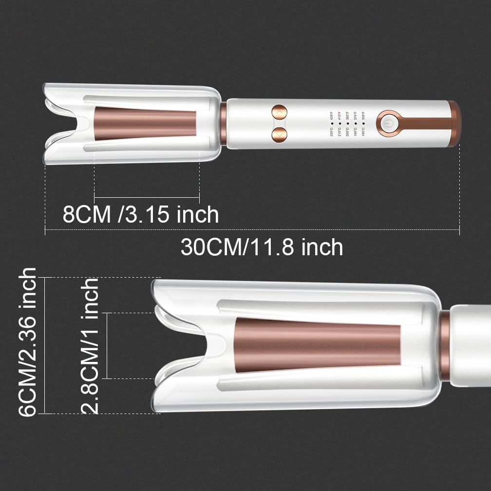 자동 회전 컬링 아이언-비치 웨이브 컬링 완드, 풍성한 - Hair Curling Wand 리뷰 및 가격