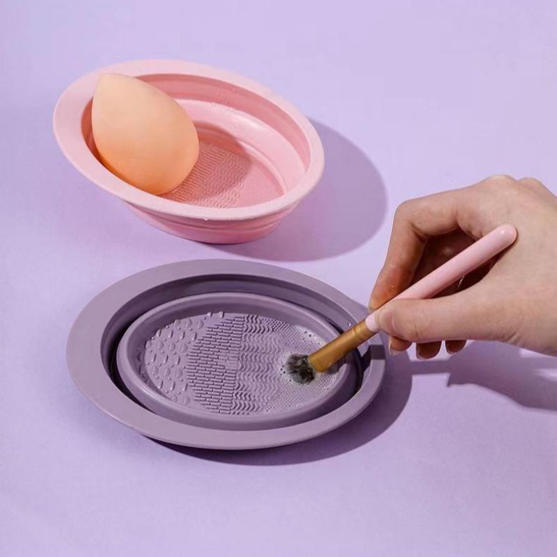 접이식 파우더 퍼프 클리닝 볼 아이섀도우 브러쉬 세척  - Beauty Makeup Organizer 리뷰 및 가격