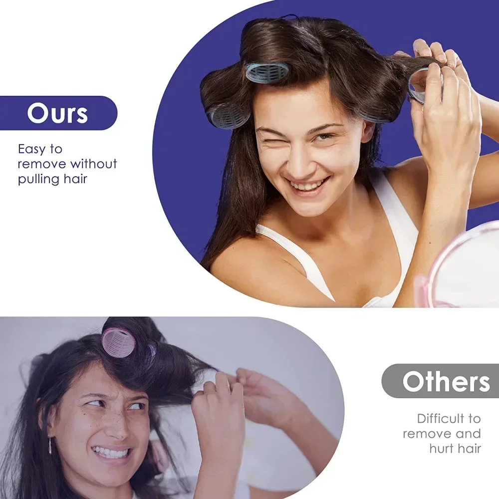 새로운 셀프 그립 헤어 롤러 무열 헤어 컬러 열 없음  - Hair Curling Wand 리뷰 및 가격
