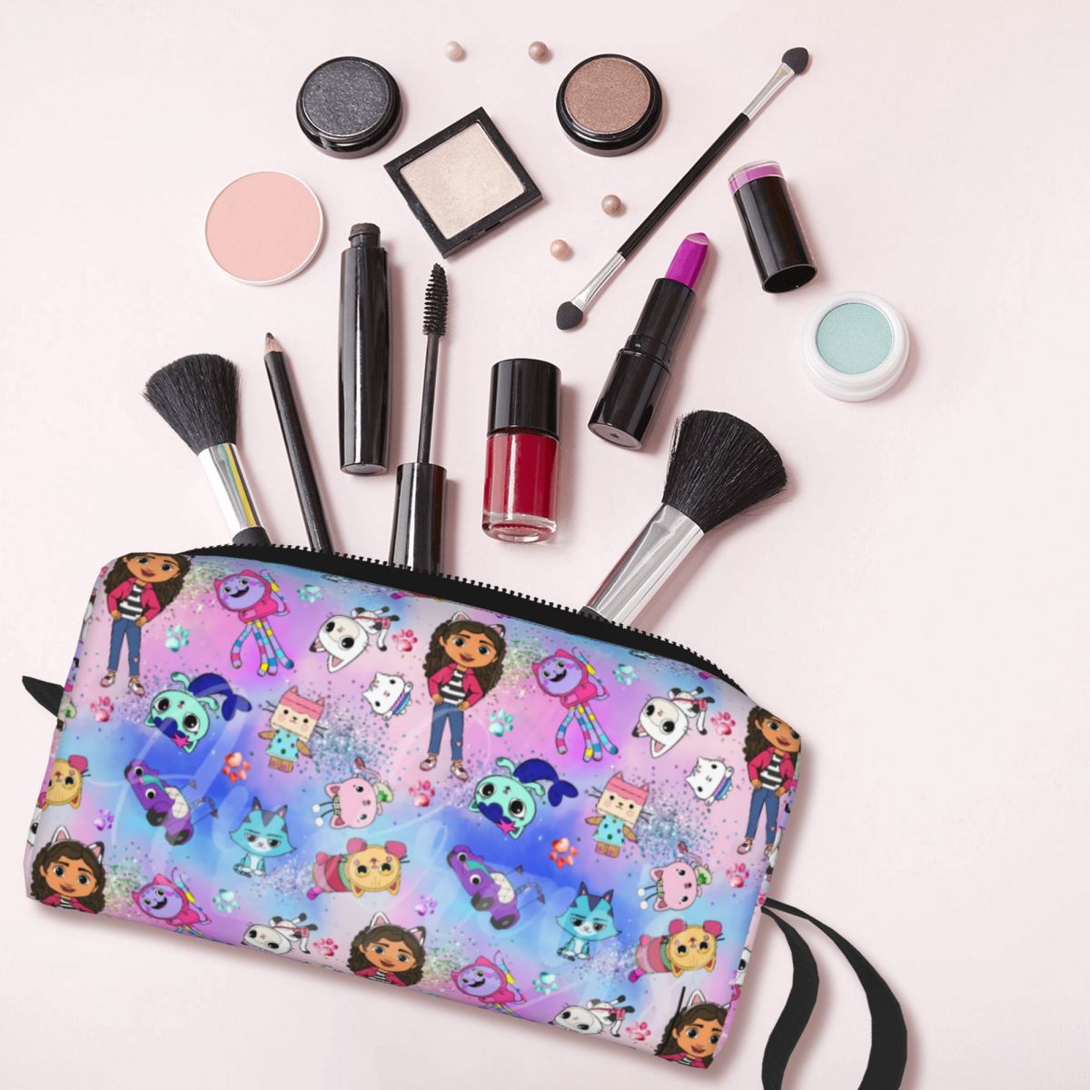 여행용 개비 인형 집 패턴 세면 가방, 귀여운 개비 고 - Beauty Makeup Kit Box 리뷰 및 가격
