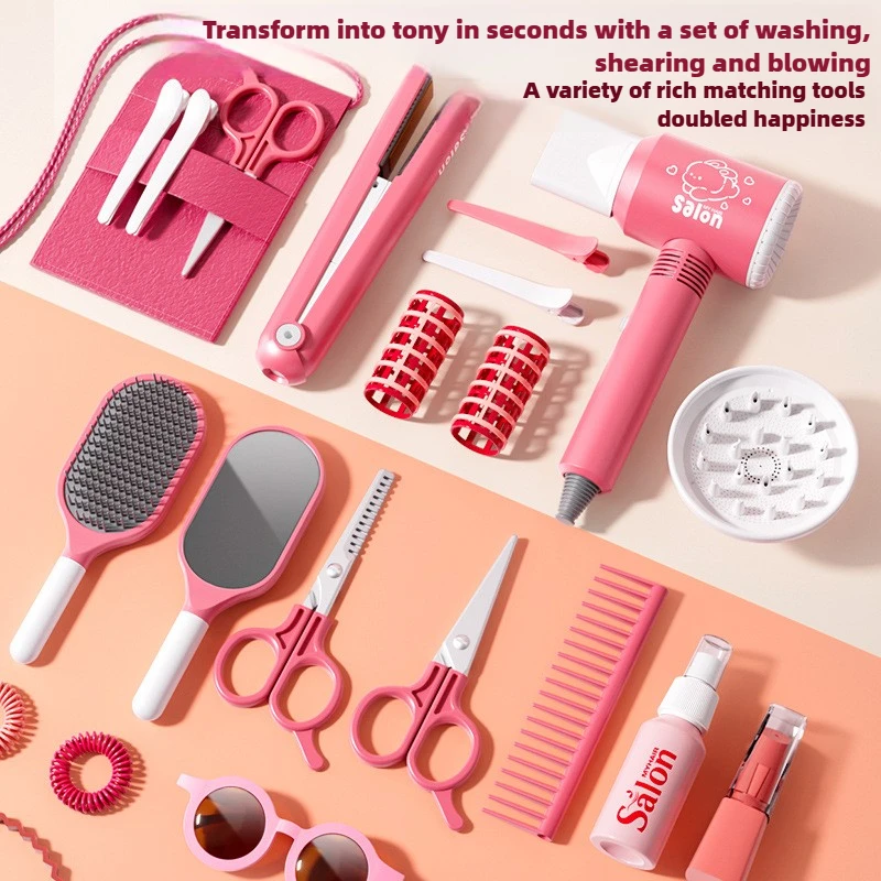 여아용 헤어 뷰티 살롱 세트, 시뮬레이션 헤어 드라이어 - Beauty Makeup For Girl 리뷰 및 가격