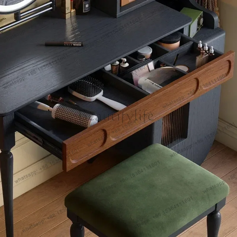 LJY 오거나이저 블랙 화장대 서랍 스툴 대형 뷰티 풀 - Beauty Makeup Vanity Set 리뷰 및 가격