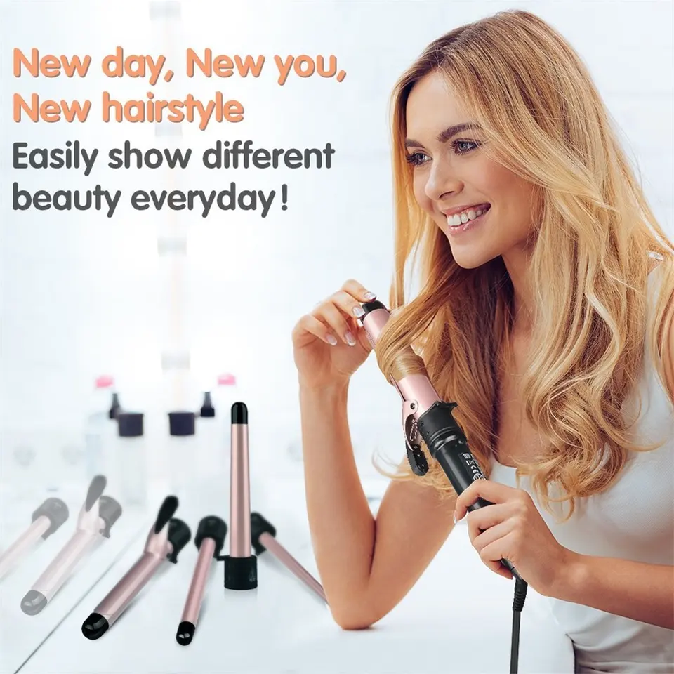 전문 미용실용 헤어 컬러 빠른 스타일링 롤 컬링 아이언 - Hair Curling Wand 리뷰 및 가격