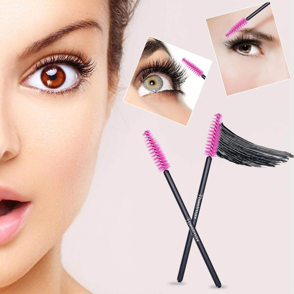 500개 속눈썹 브러쉬 완드, 뷰티 살롱 메이크업 도구 - Beauty Makeup Background 리뷰 및 가격