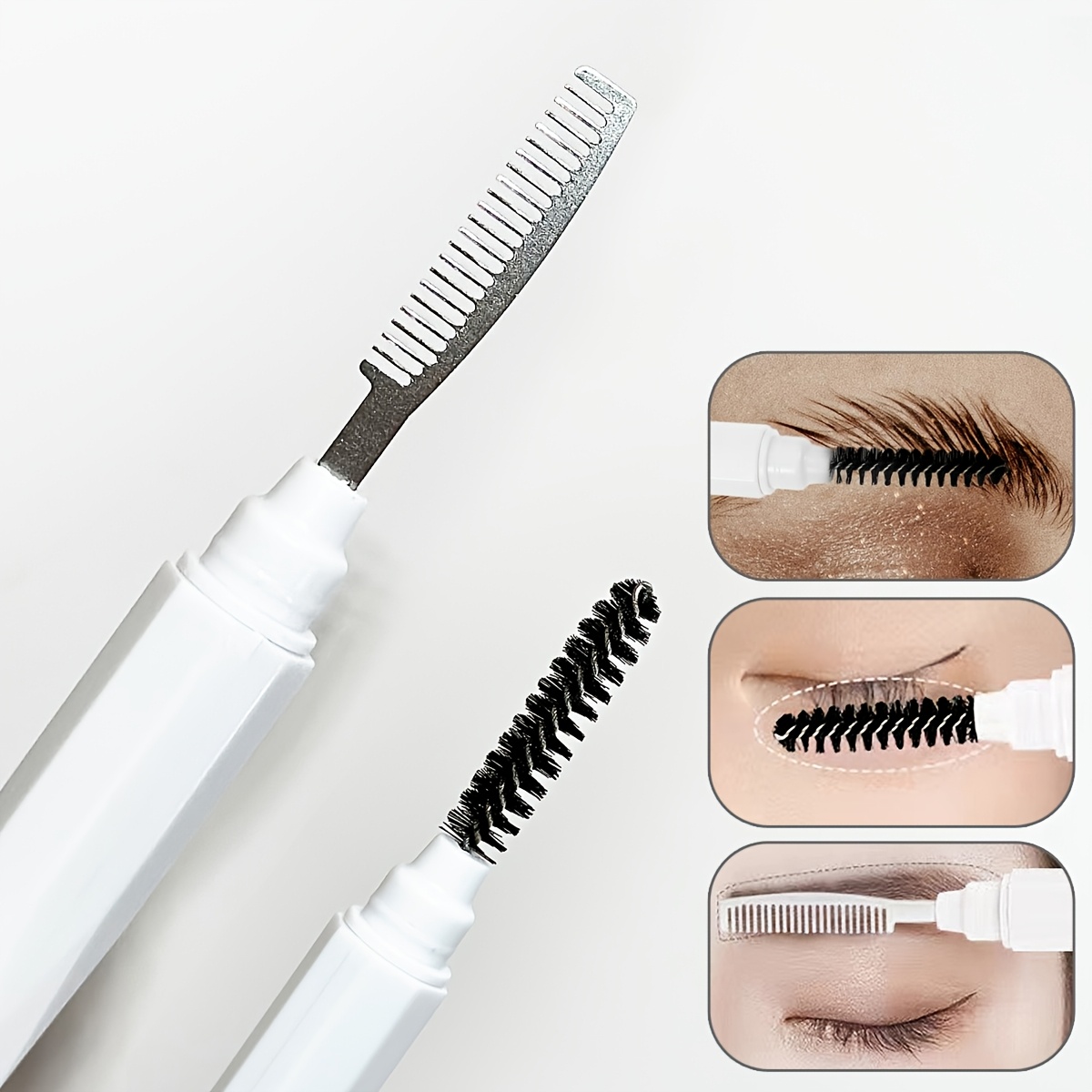 양면 눈썹 및 속눈썹 빗 스파이럴 브러시 미세한 빗살의 - Beauty Makeup Background 리뷰 및 가격