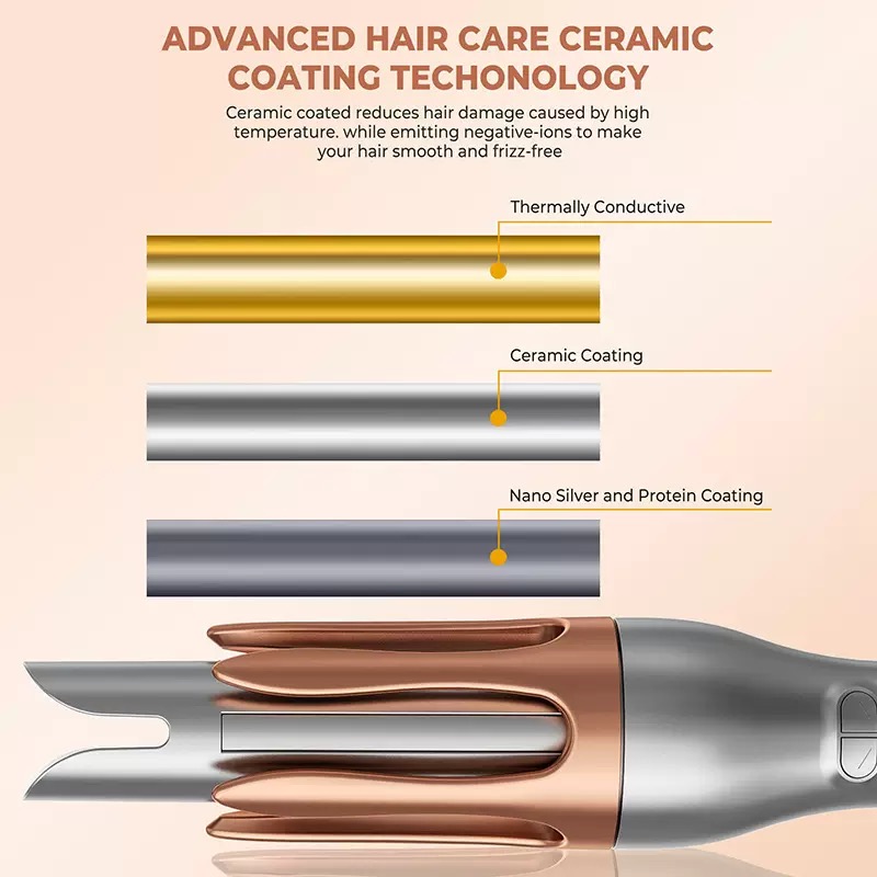 자동 컬링 아이언 음이온 컬링 아이언 25mm 물결 웨 - Hair Curling Wand 리뷰 및 가격