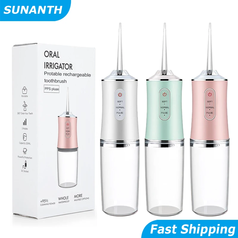 휴대용 스마트 전기 구강 세정기 4개의 분사구 3가지  - Micellar Water Cleanser 리뷰 및 가격