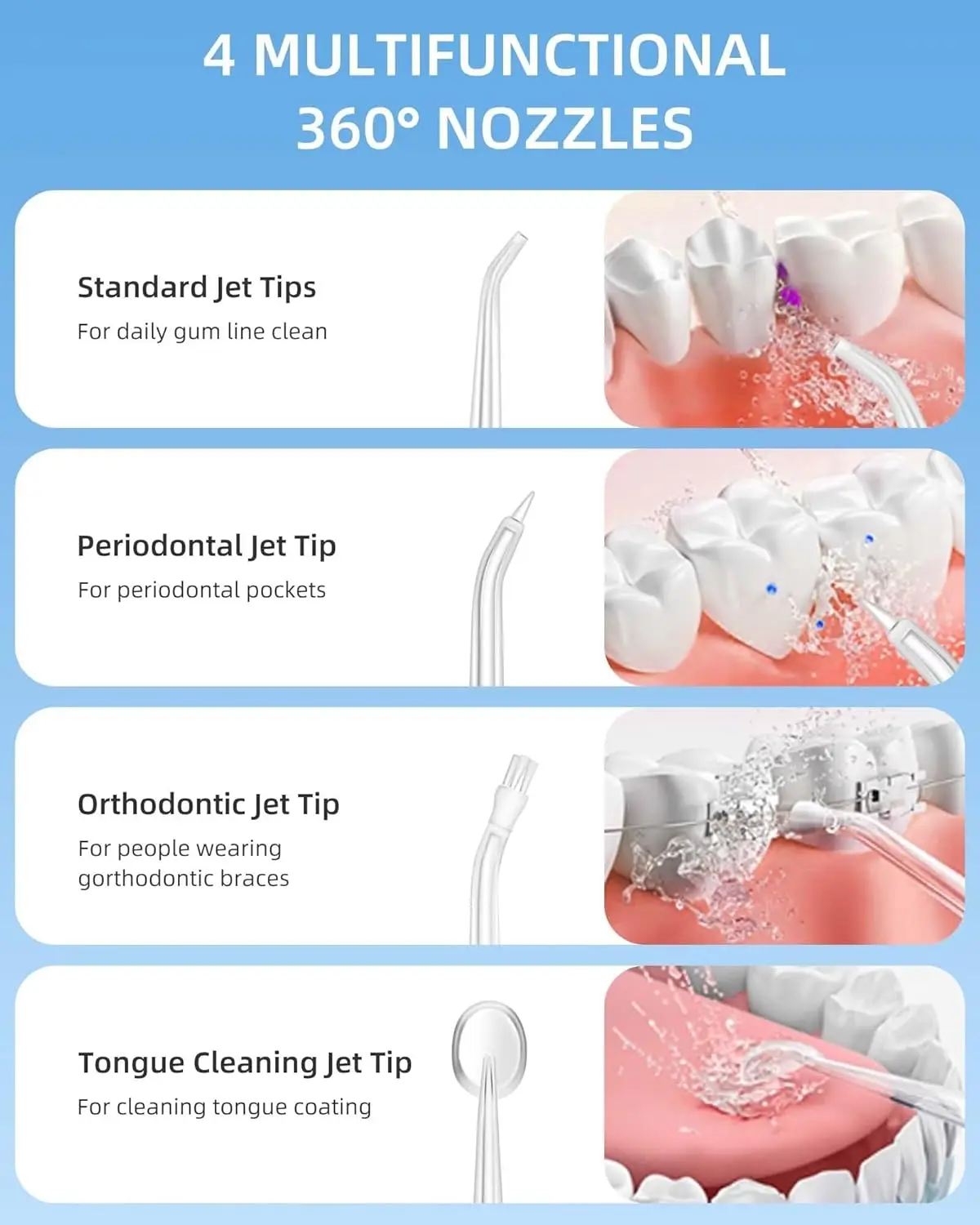 구강 세정기 휴대용 물 Flosser, USB 충전식  - Micellar Water Cleanser 리뷰 및 가격