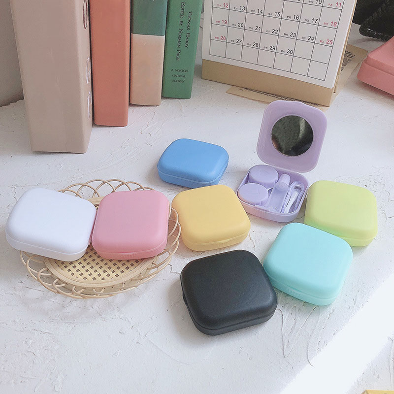 휴대용 미니 콘택트 렌즈 케이스, 간편한 휴대 메이크업 - Beauty Makeup Kit Box 리뷰 및 가격