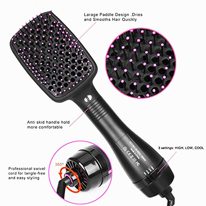 뜨거운 판매 한 단계 헤어 빗 음이온 헤어 드라이어 브 - Hair Curling Wand 리뷰 및 가격