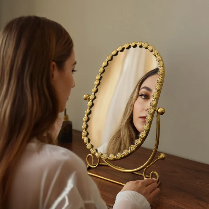 메이크업 거울 가정용 침실 데스크탑 장식 기숙사용 뷰티 - Beauty Makeup Hd 리뷰 및 가격